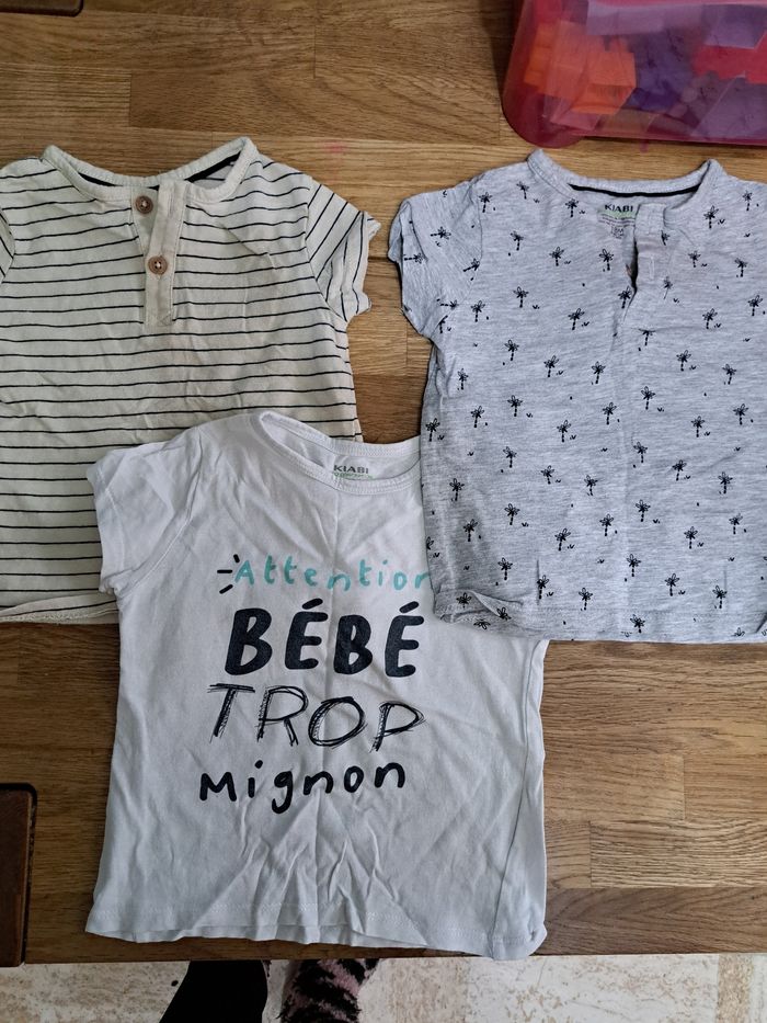 Lot de 6 t-shirts MC garçon 18 mois