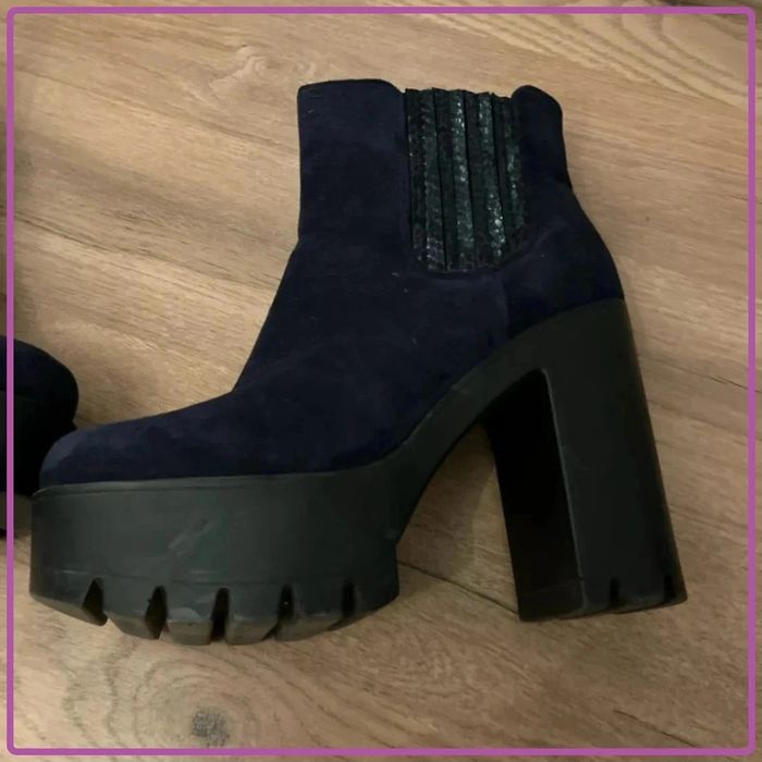 Bottines bleu 37 en très bon état - photo numéro 8