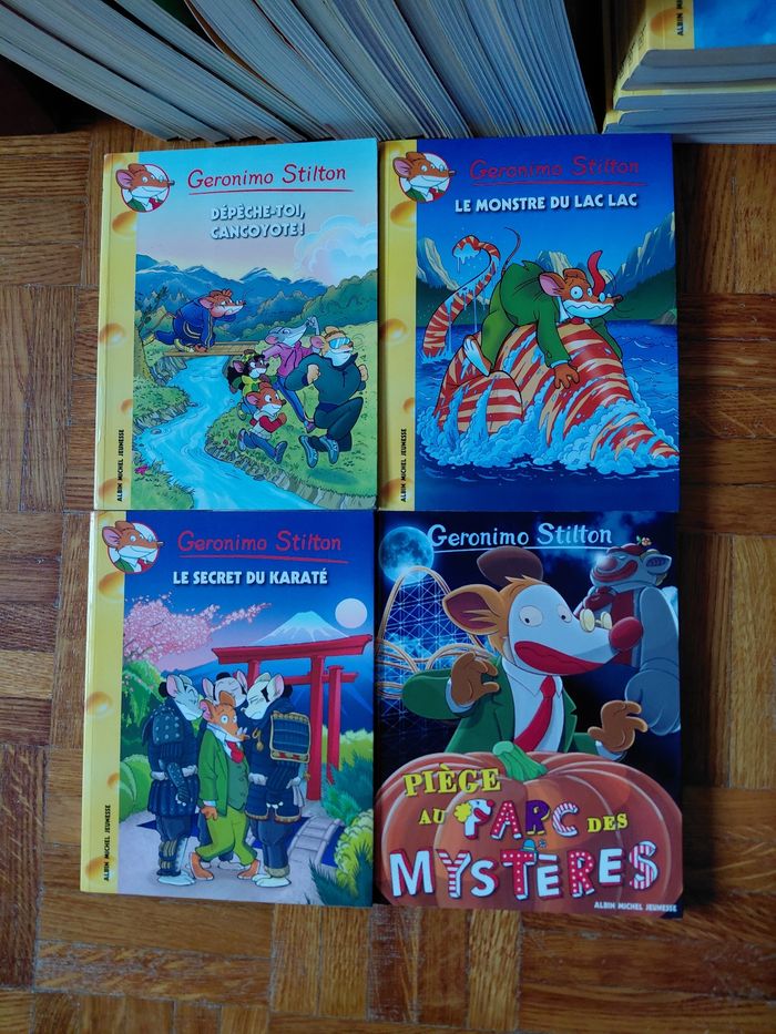 Lot de 4 livres geronimo stilton 63 65 66 68