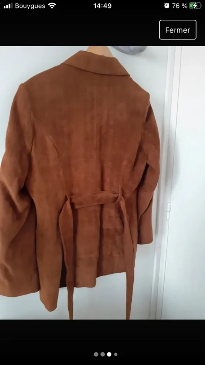 Veste style saharienne Marron Taille 40 In Extenso - photo numéro 3