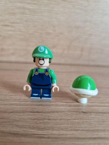 Figurine type lego Luigi / Super Mario