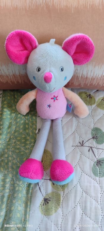 Doudou souris sucre d'orge