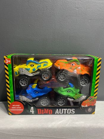 Lot de 4 voitures dinosore à friction 3 ans+
