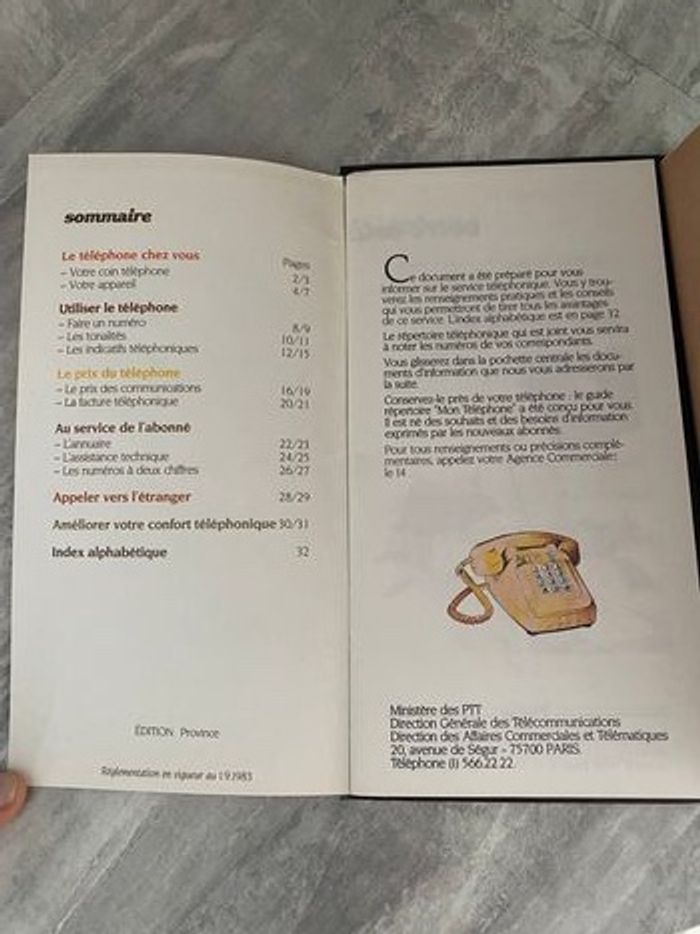 Lot de guide et répertoire PTT et télécom - photo numéro 3