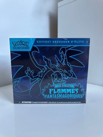 Pokémon : ETB ME02 - Coffret Dresseur Flammes Fantasmagoriques avec mini défaut de scellage - Neuf & Scellé