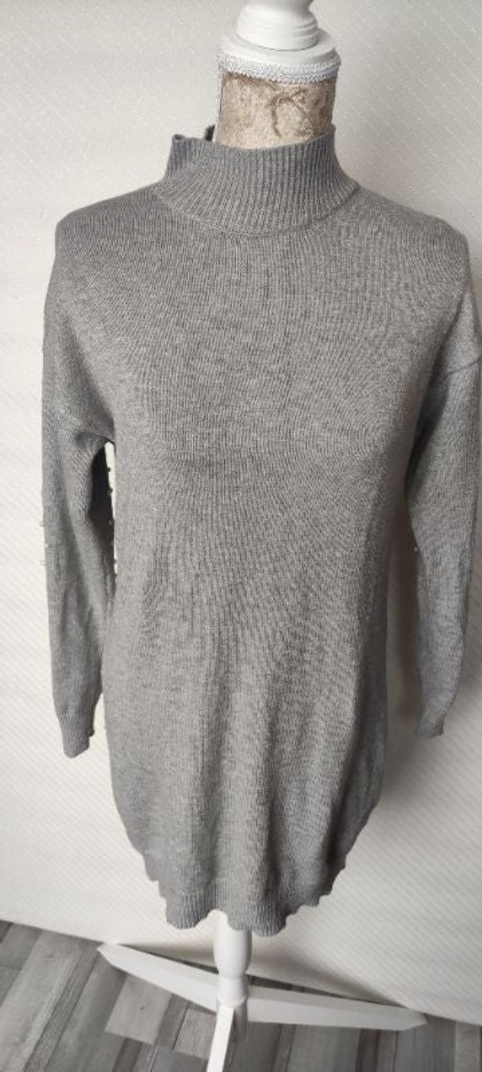 Robe pull gris