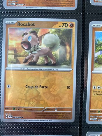 Carte Pokémon reverse neuf