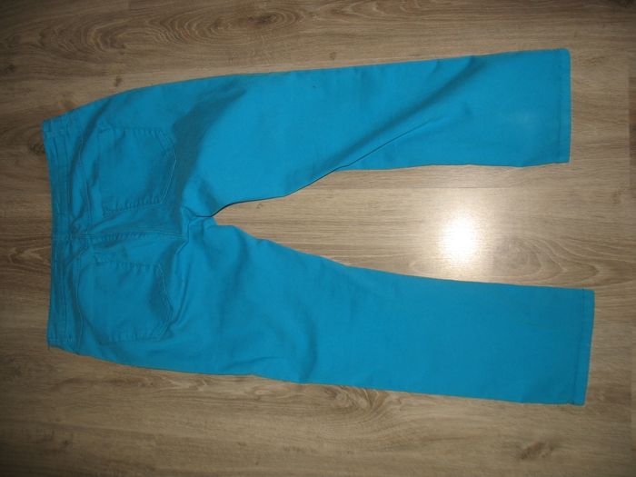 PANTACOURT SLIM BLEU TURQUOISE "CACHE CACHE" - TAILLE 40 - n°04 - photo numéro 3