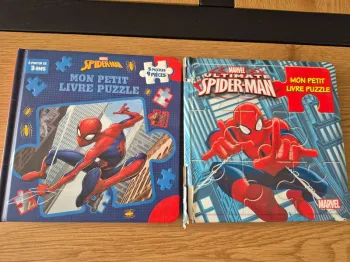 Lot de 2 livres puzzles spiderman