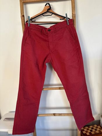 Pantalon chino rouge bordeaux Celio taille 48