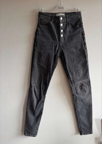 Jean slim gris foncé Zara 