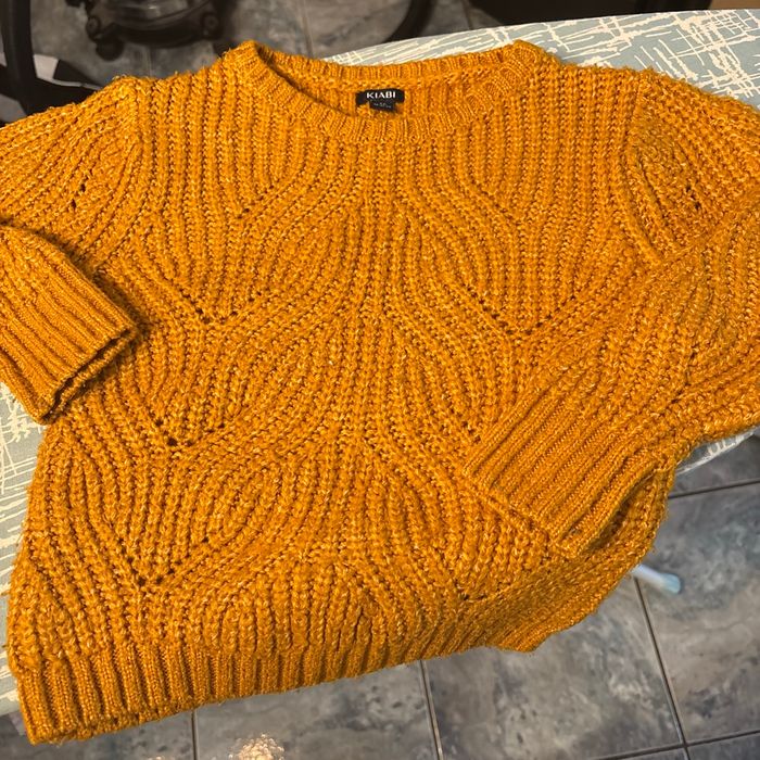 Pull moutardes 4 ans