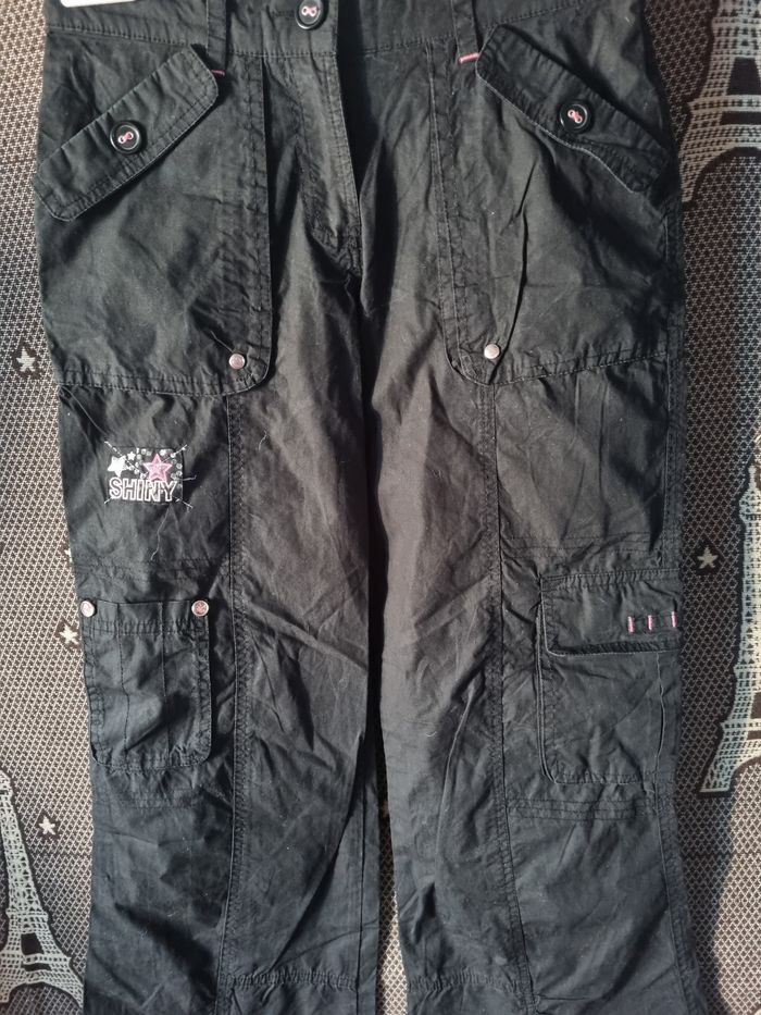 Pantalon noir multiples poches 12ans - photo numéro 2