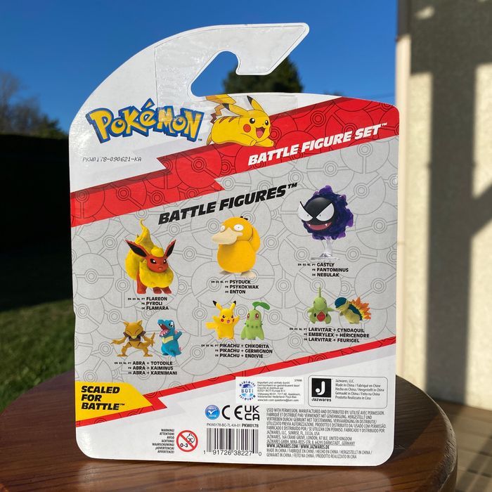 Pikachu Okéoké et Phyllali Figurine Battle Figure Set Pokémon - photo numéro 2