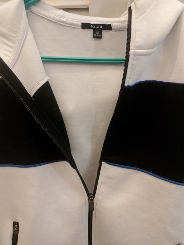 Sweat blanc et noir Mixte 14 ans Kiabi - photo numéro 3