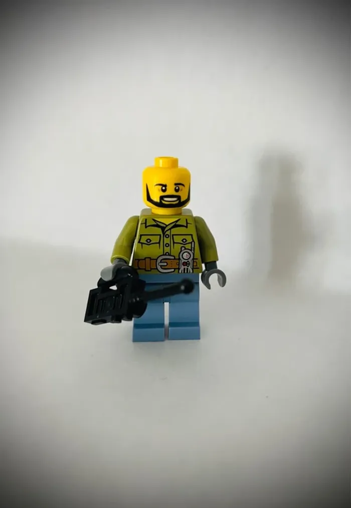Minifigurine LEGO City - cty0695 - Mécanicien de Chantier - Très bon état - photo numéro 4