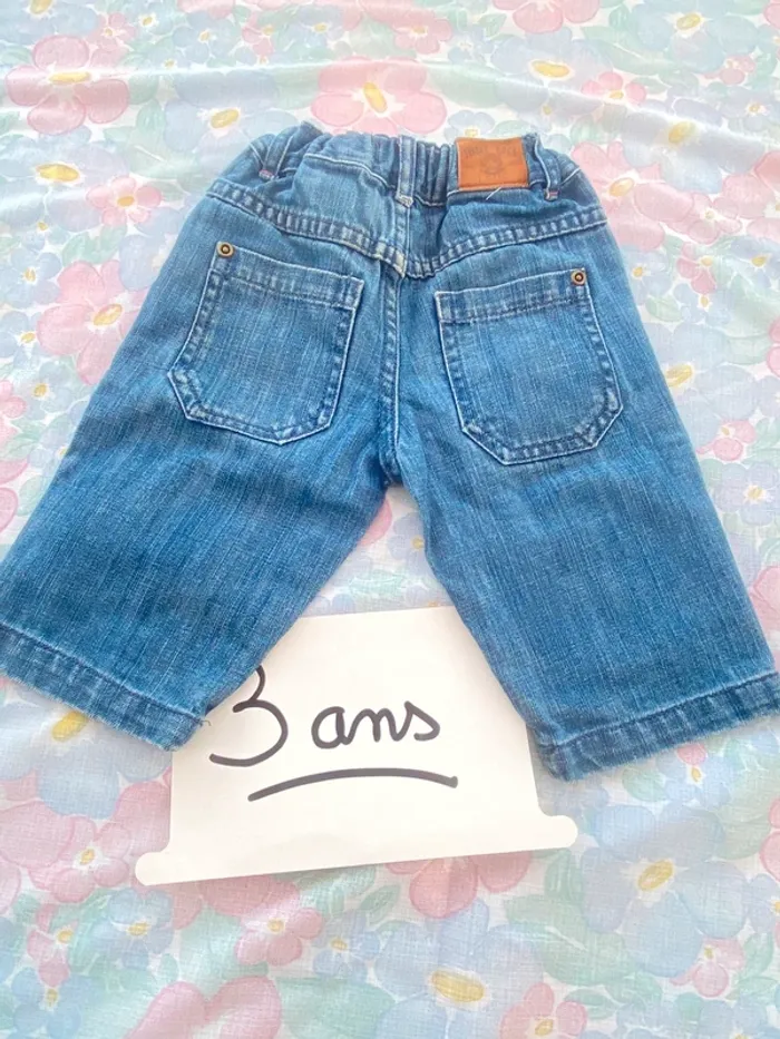 Beau bermuda jeans short lcdp 3 ans - photo numéro 5