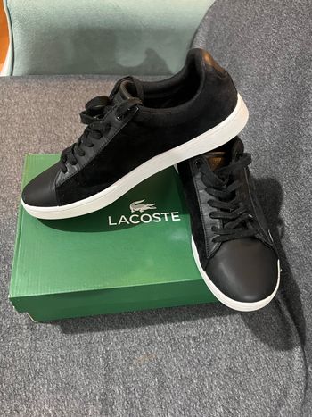 Baskets noires Lacoste