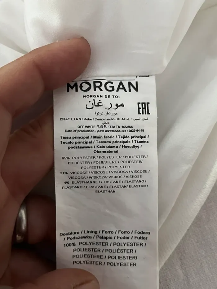 Robe Morgan blanche 202-Rtexa.n T38 - photo numéro 5
