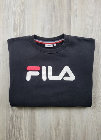 Sweat FILA noir – Logo XXL – Taille L – Excellent état