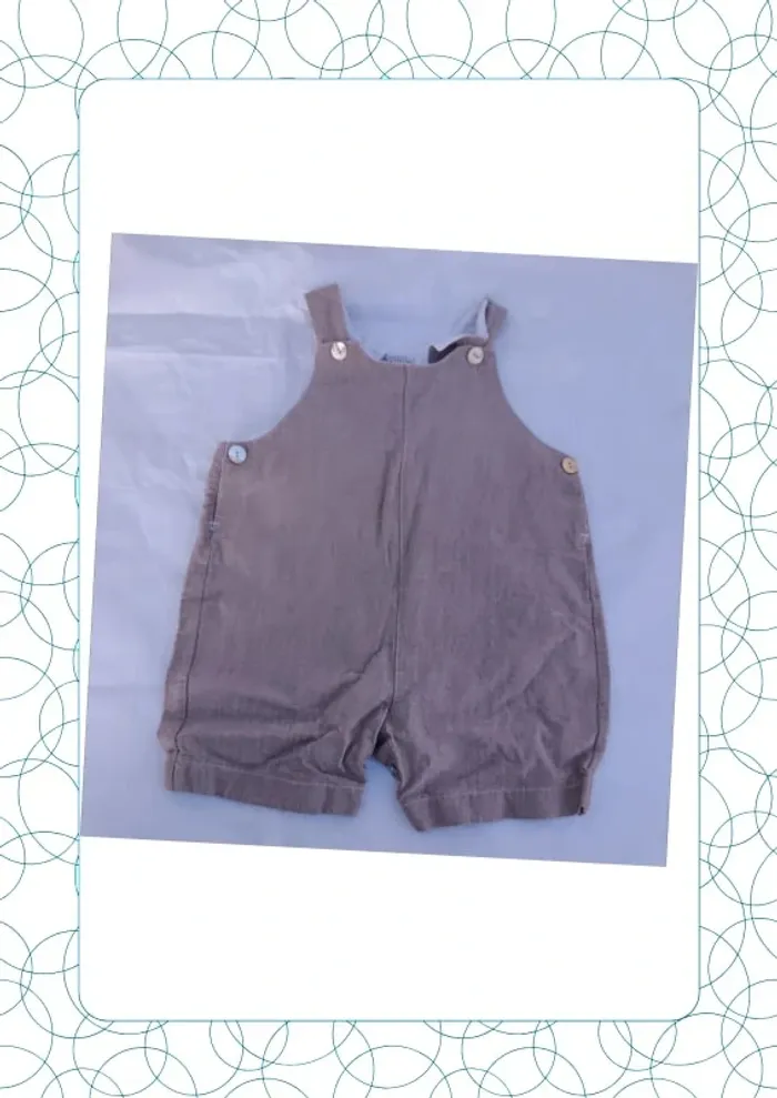 Salopette-short 18 mois Natalys