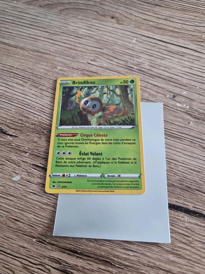Carte pokémon brindibou holo 2/15 fr année 2022 - photo numéro 3