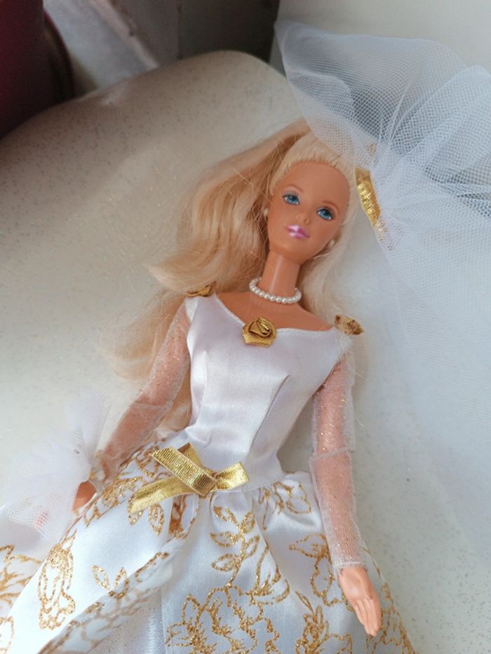 Barbie mattel doll poupée mannequin club mariage jeune mariée wedding wedd 1997 beautiful bride - photo numéro 19