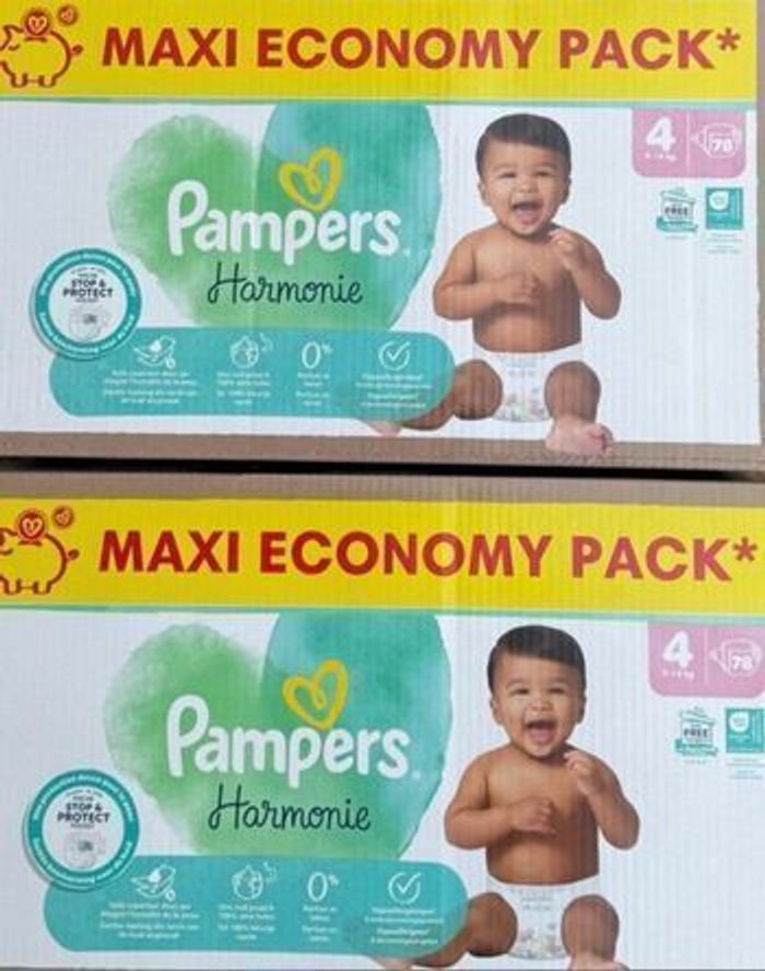 Pampers harmonie lot de  2  neuf avec étiquette taille 4