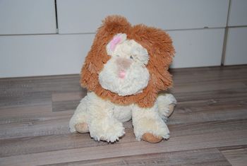 doudou russ baby mane peluche lion  poils longs