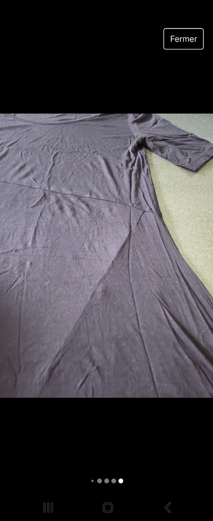 Robe mi longue in extenso bleu marine - photo numéro 6