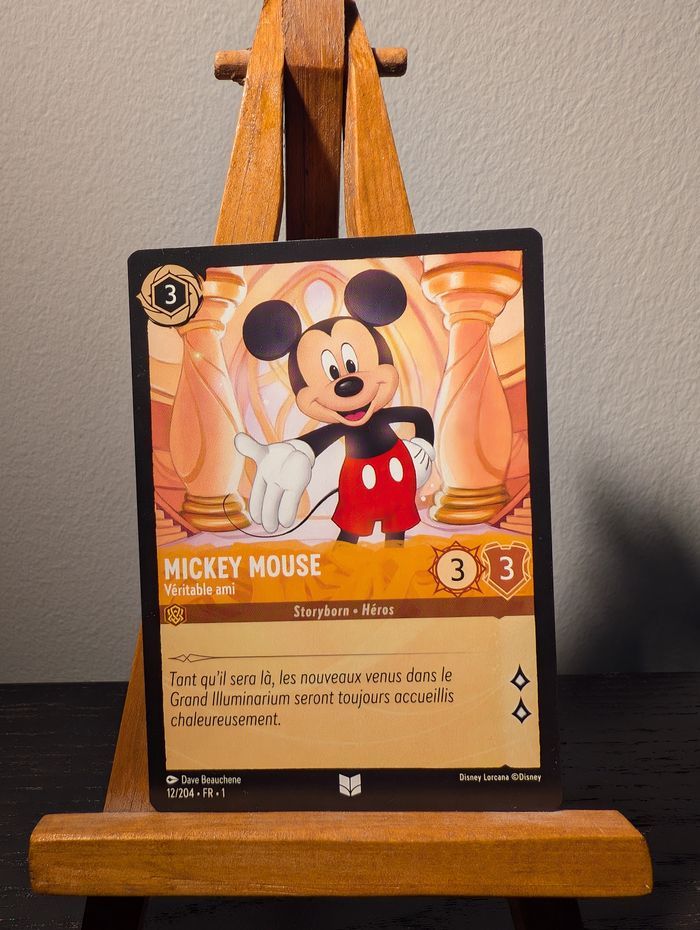 🌟 Mickey Mouse – Disney Lorcana FR - En excellent état 🌟