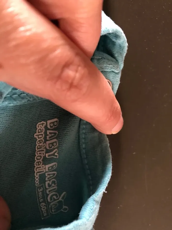 Tee shirt longues manches 62cm tape à l œil - photo numéro 4