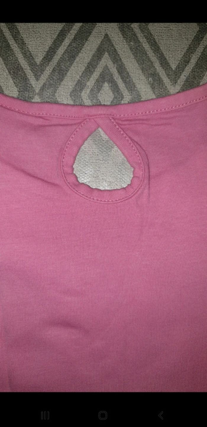 T-shirt fille 6 ans rose - photo numéro 7