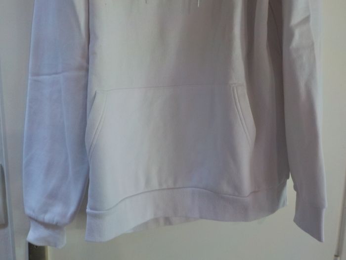 SWEAT MANGA BLANC AVEC CAPUCHE TAILLE L - photo numéro 3