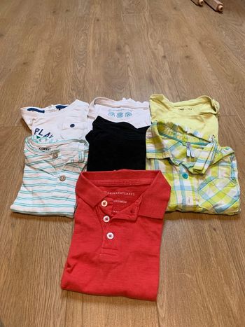 Hauts manches courtes 24 mois