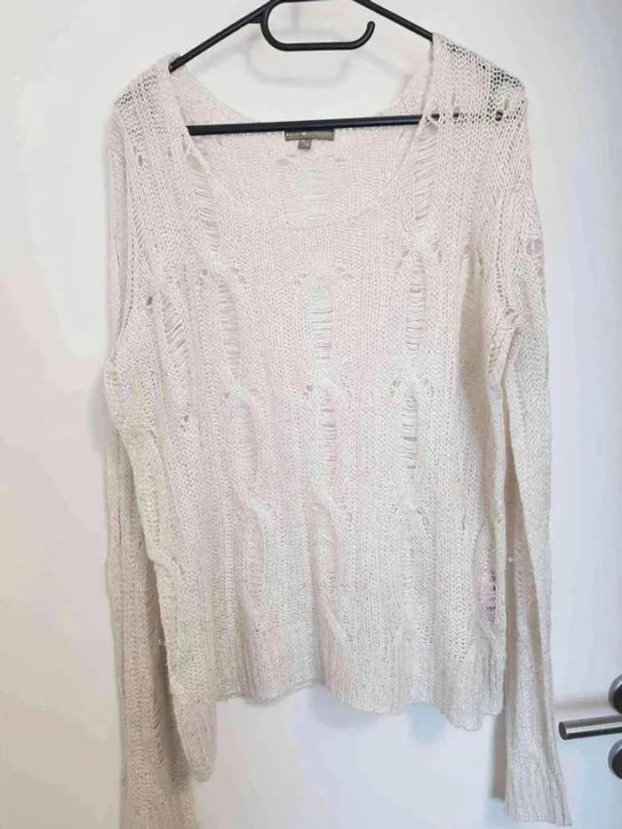 Pull ajouré sequin  brillant ici et  maintenant taille 46  48