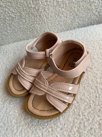 Sandales fille beige nude vernis 22 Tex