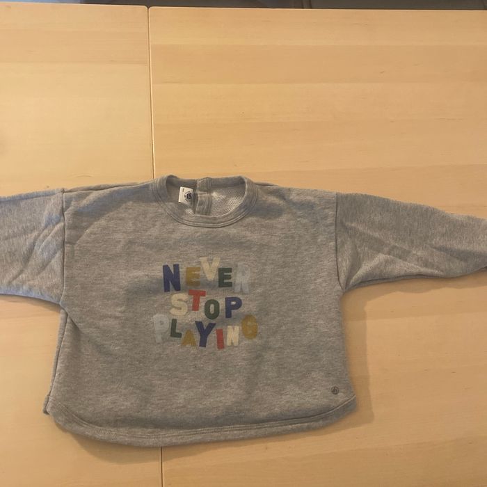 pull petit bateau « never stop playing » - photo numéro 2
