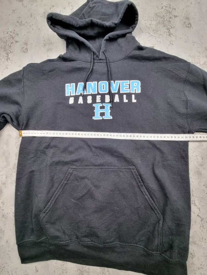 Pull à capuche noir “Hanover Baseball”, M Hommes - photo numéro 8