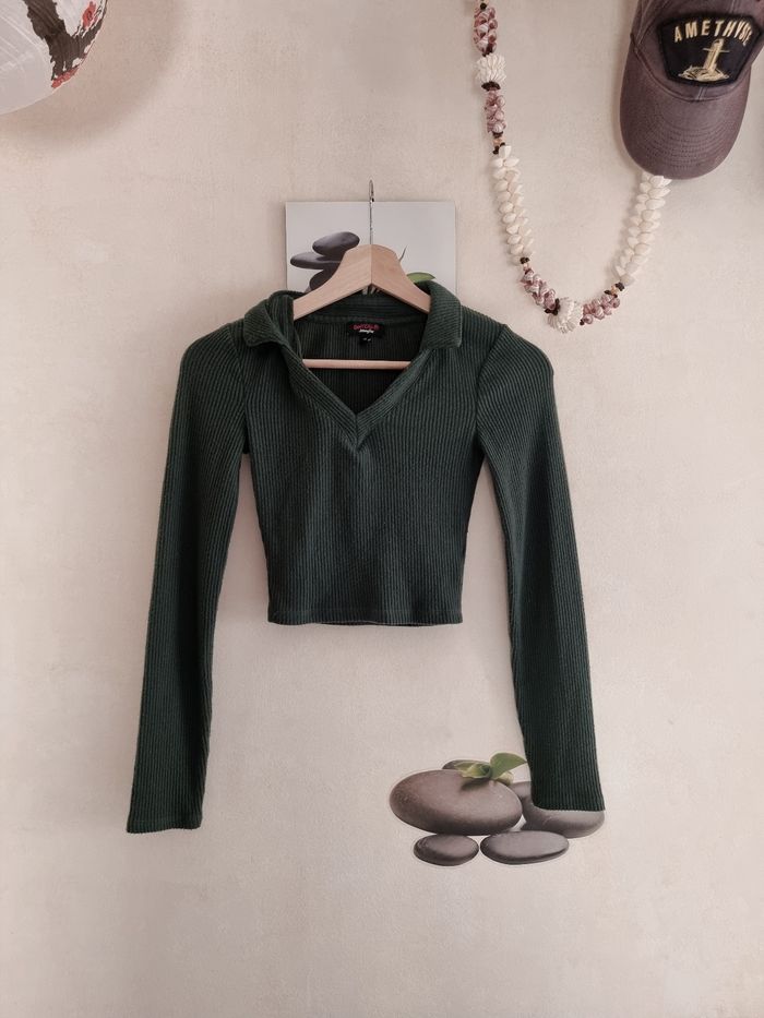 Top court vert foncé - photo numéro 3