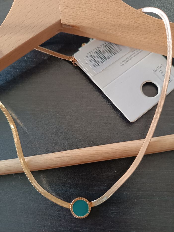 Collier doré / Vert - photo numéro 4