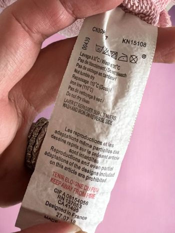 Pull Kenzo tigre rose 10 ans - photo numéro 3