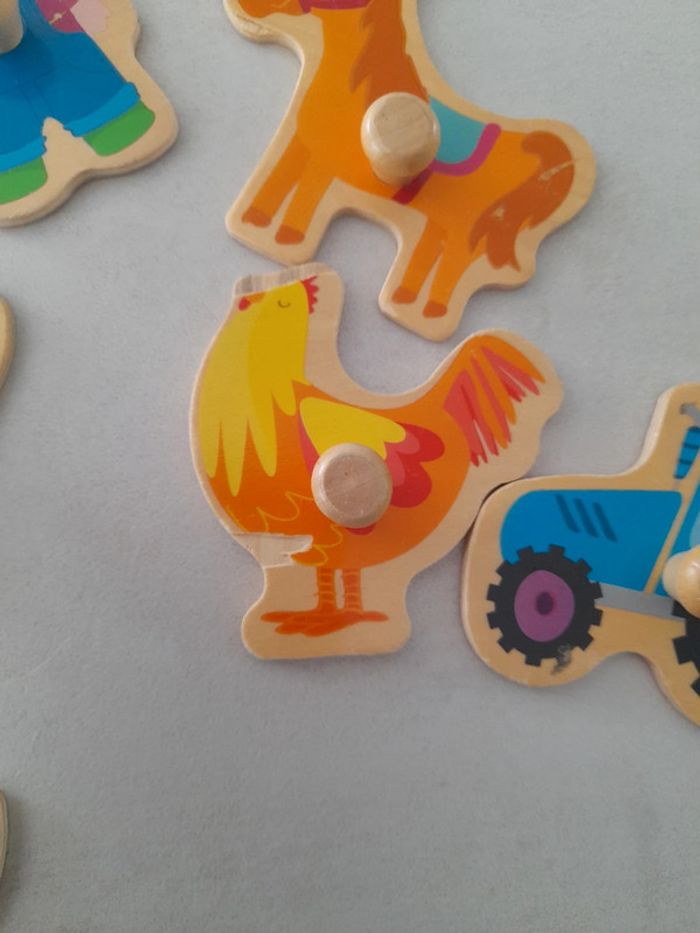 Lot pièces puzzle motricité montessori - photo numéro 5