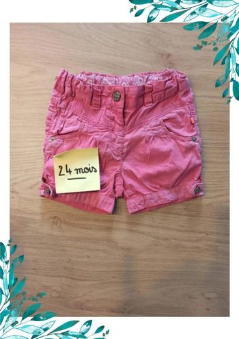 Short fille 24 mois