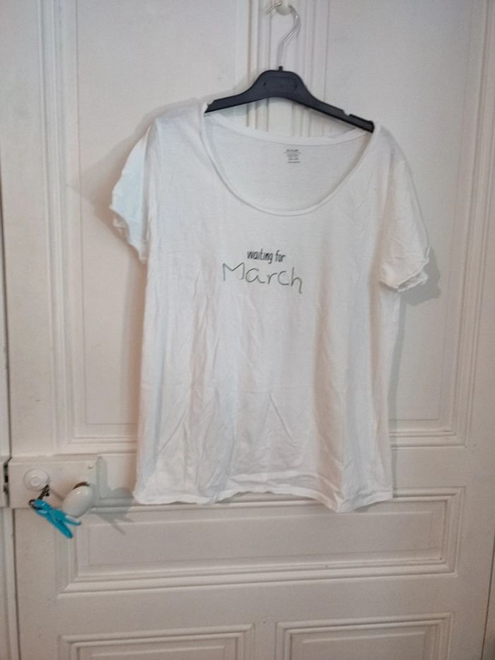 T-shirt blanc grossesse - photo numéro 2
