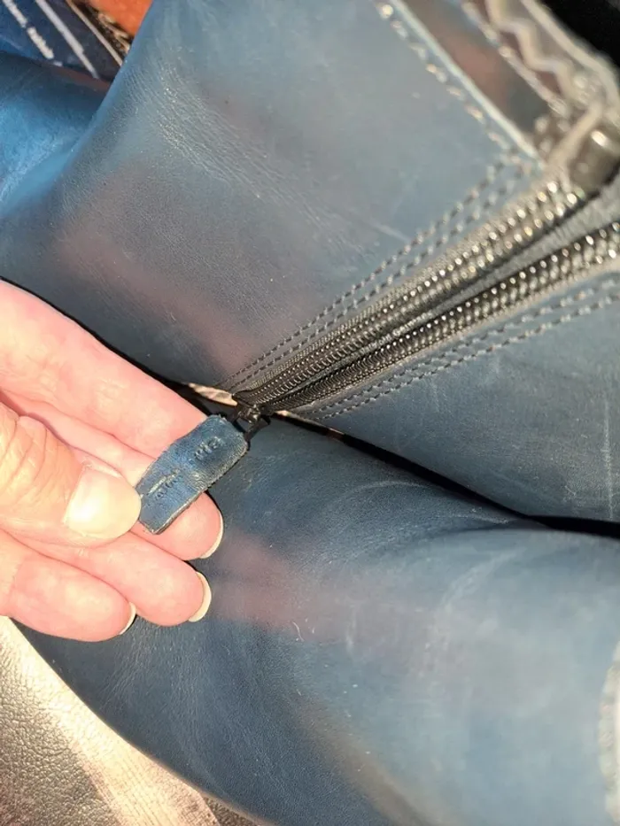 Bottines bleues dentelle tamaris 40 comme neuves hyper confortables - photo numéro 14