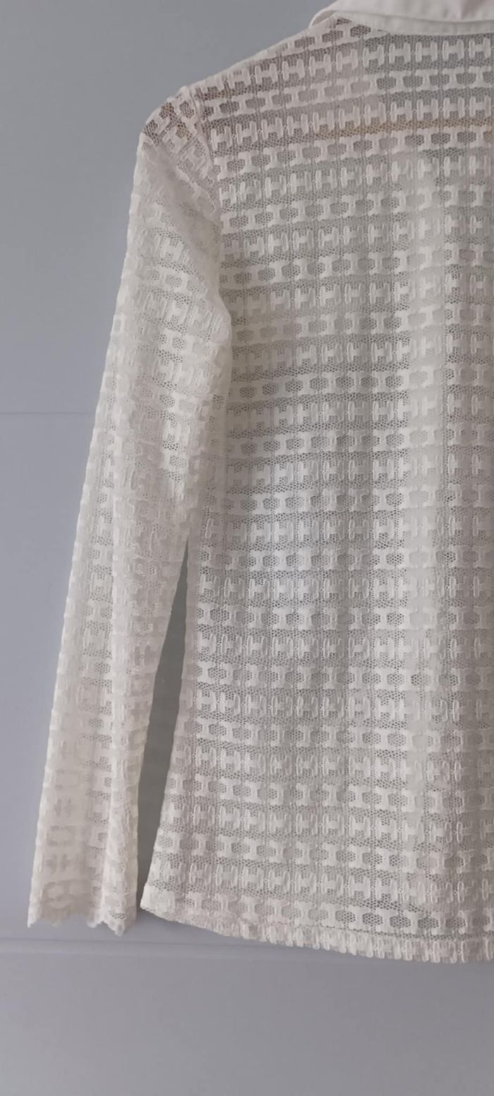 Chemise Blouse à boutons blanche "Giorgia" Taille M/L - photo numéro 6