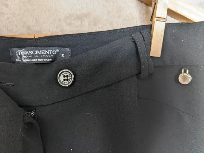 Pantalon droit souple Rinascimento - marine/noir - photo numéro 4