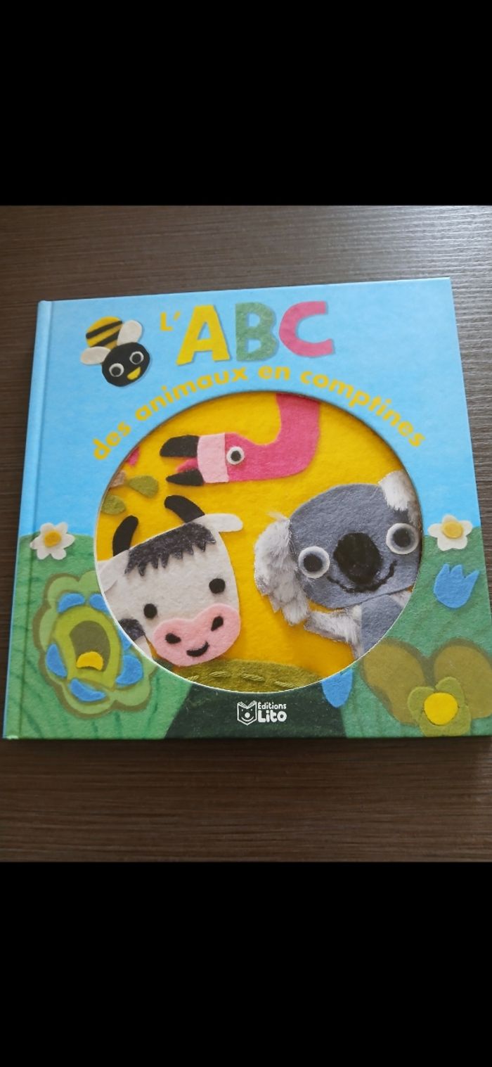 Livre abc  des animaux en comptines