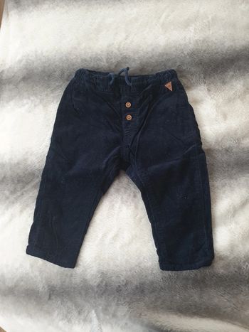 Pantalon velours marine H&M 9 mois garcon